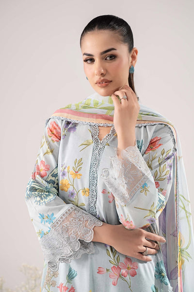 Maria B | RTW | 3 Piece Embroidered Lawn Suit-Brand:Maria B-Type:Luxury Pret-Ferozi - House of Maryam- Buy in UK, USA