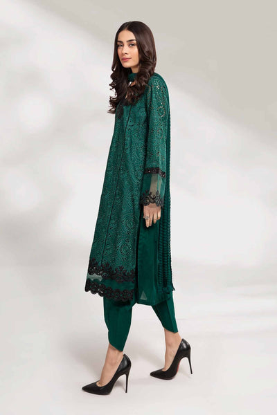 Maria B | RTW | 3 Piece Embroidered Lawn Suit-Brand:Maria B-Type:Luxury Pret-Green - House of Maryam- Buy in UK, USA