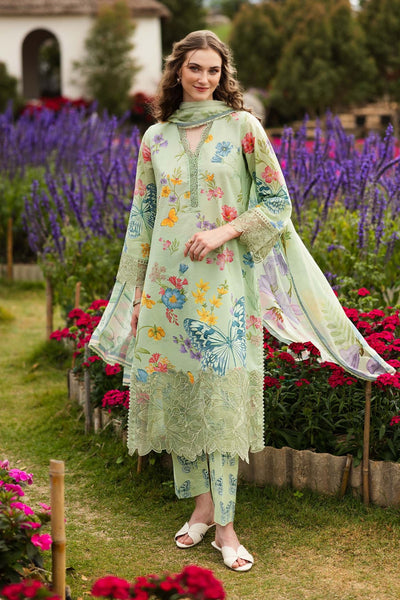 Maria B | RTW | 3 Piece Embroidered Lawn Suit-Brand:Maria B-Type:Luxury Pret-Green - House of Maryam- Buy in UK, USA