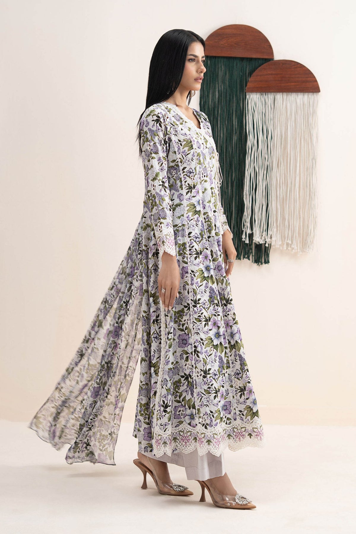 Maria B | RTW | 3 Piece Embroidered Lawn Suit-Brand:Maria B-Type:Luxury Pret-Multi - House of Maryam- Buy in UK, USA