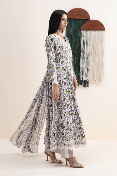 Maria B | RTW | 3 Piece Embroidered Lawn Suit-Brand:Maria B-Type:Luxury Pret-Multi - House of Maryam- Buy in UK, USA