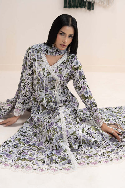 Maria B | RTW | 3 Piece Embroidered Lawn Suit-Brand:Maria B-Type:Luxury Pret-Multi - House of Maryam- Buy in UK, USA