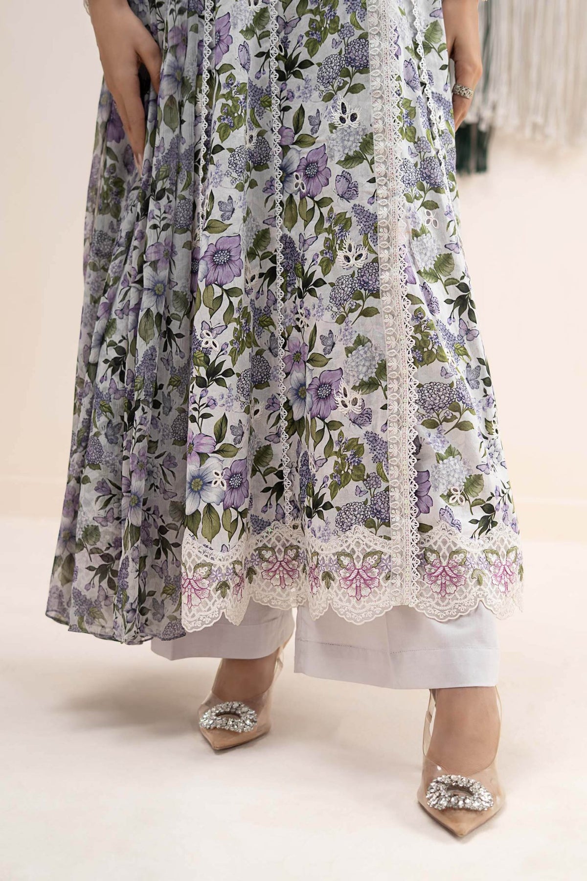 Maria B | RTW | 3 Piece Embroidered Lawn Suit-Brand:Maria B-Type:Luxury Pret-Multi - House of Maryam- Buy in UK, USA
