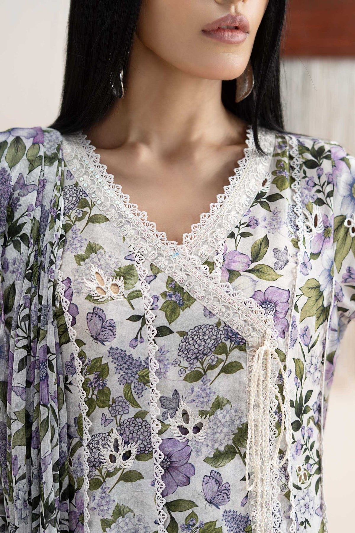 Maria B | RTW | 3 Piece Embroidered Lawn Suit-Brand:Maria B-Type:Luxury Pret-Multi - House of Maryam- Buy in UK, USA