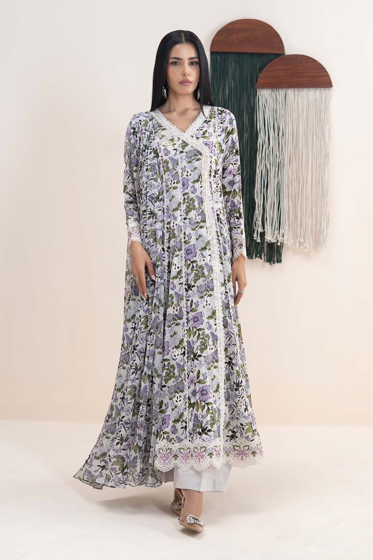 Maria B | RTW | 3 Piece Embroidered Lawn Suit-Brand:Maria B-Type:Luxury Pret-Multi - House of Maryam- Buy in UK, USA