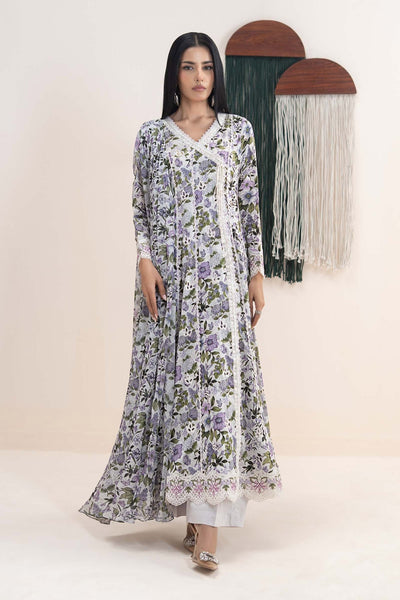 Maria B | RTW | 3 Piece Embroidered Lawn Suit-Brand:Maria B-Type:Luxury Pret-Multi - House of Maryam- Buy in UK, USA