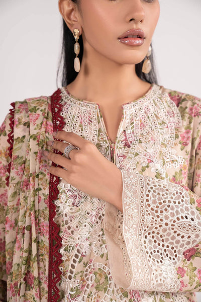 Maria B | RTW | 3 Piece Embroidered Lawn Suit-Brand:Maria B-Type:Luxury Pret-Pink - House of Maryam- Buy in UK, USA