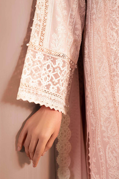 Maria B | RTW | 3 Piece Embroidered Lawn Suit-Brand:Maria B-Type:Luxury Pret-Pink - House of Maryam- Buy in UK, USA