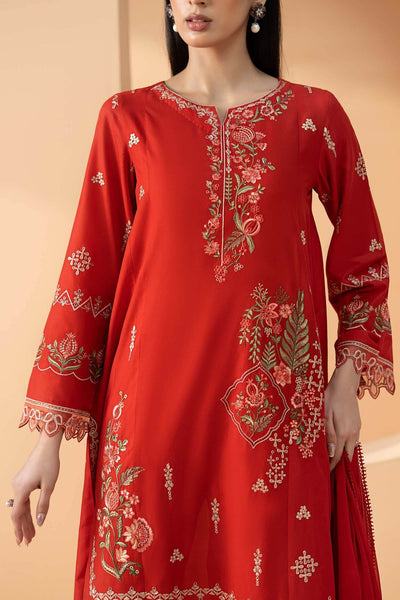 Maria B | RTW | 3 Piece Embroidered Lawn Suit-Brand:Maria B-Type:Luxury Pret-Pink - House of Maryam- Buy in UK, USA