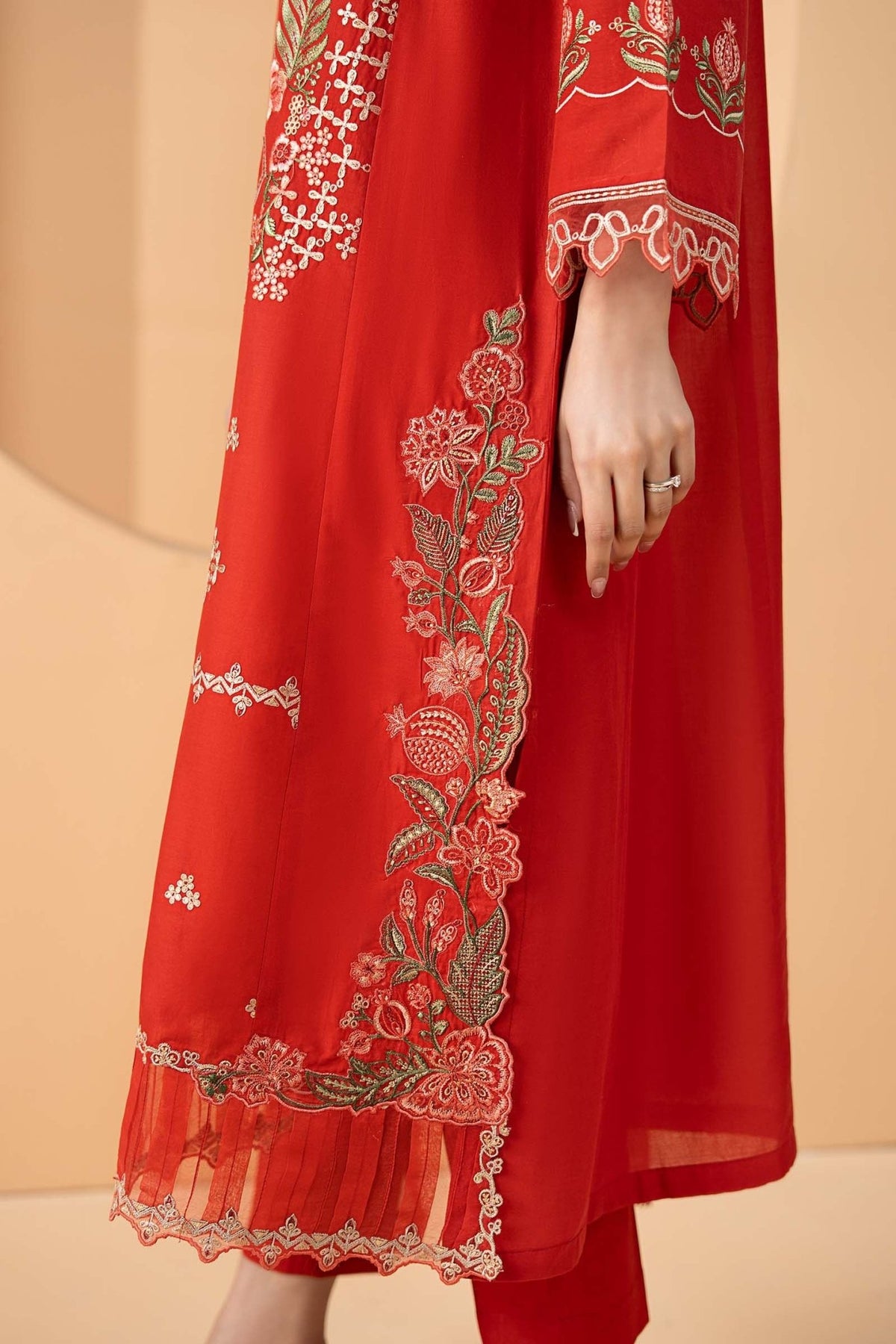 Maria B | RTW | 3 Piece Embroidered Lawn Suit-Brand:Maria B-Type:Luxury Pret-Pink - House of Maryam- Buy in UK, USA