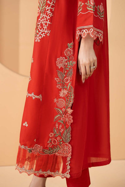 Maria B | RTW | 3 Piece Embroidered Lawn Suit-Brand:Maria B-Type:Luxury Pret-Pink - House of Maryam- Buy in UK, USA