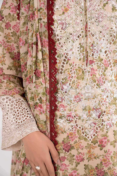 Maria B | RTW | 3 Piece Embroidered Lawn Suit-Brand:Maria B-Type:Luxury Pret-Pink - House of Maryam- Buy in UK, USA
