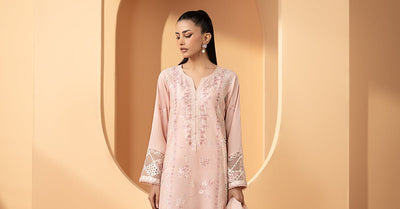 Maria B | RTW | 3 Piece Embroidered Lawn Suit-Brand:Maria B-Type:Luxury Pret-Pink - House of Maryam- Buy in UK, USA