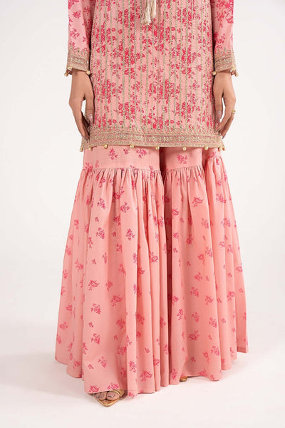 Maria B | RTW | 3 Piece Embroidered Lawn Suit-Brand:Maria B-Type:Luxury Pret-Pink - House of Maryam- Buy in UK, USA