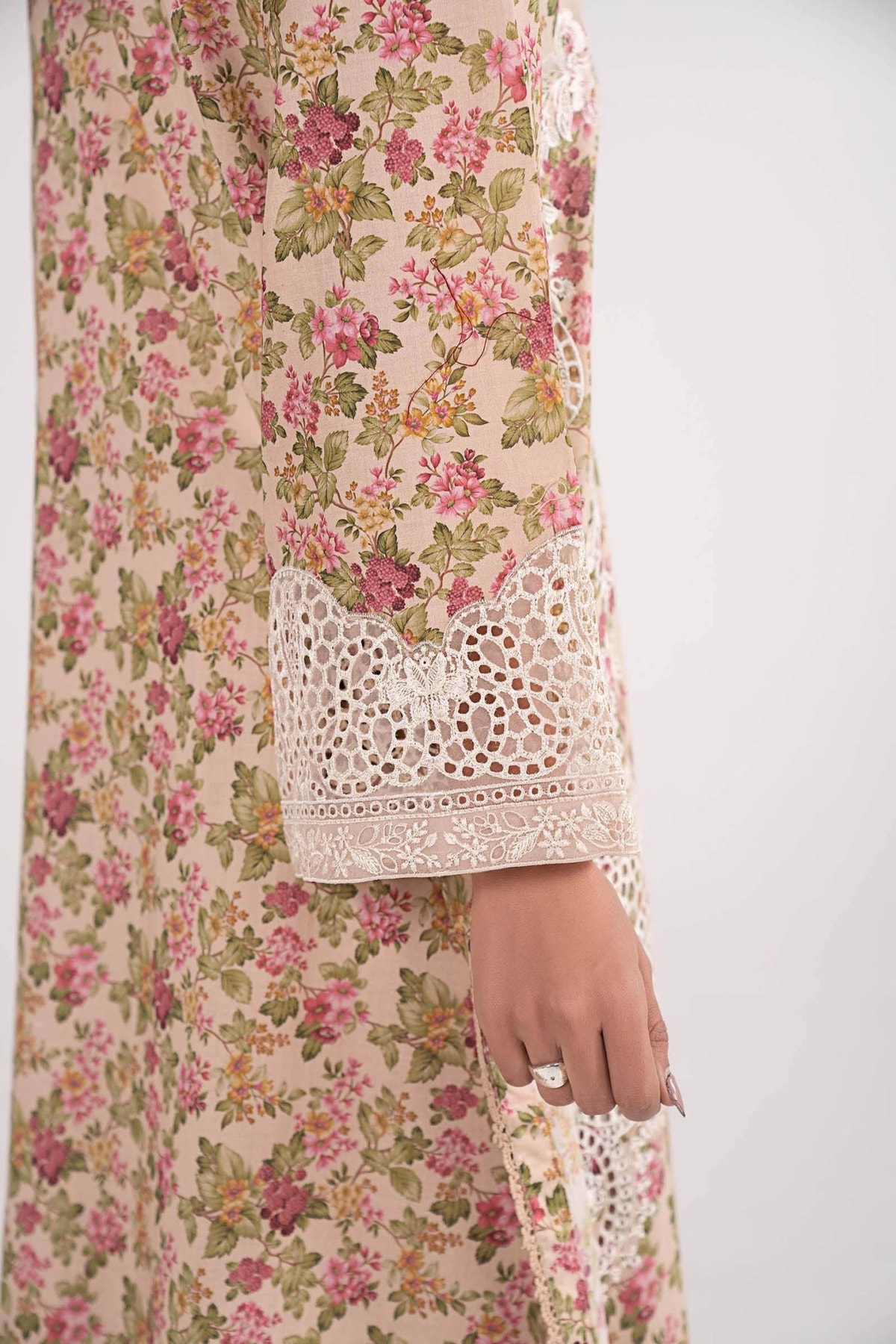 Maria B | RTW | 3 Piece Embroidered Lawn Suit-Brand:Maria B-Type:Luxury Pret-Pink - House of Maryam- Buy in UK, USA