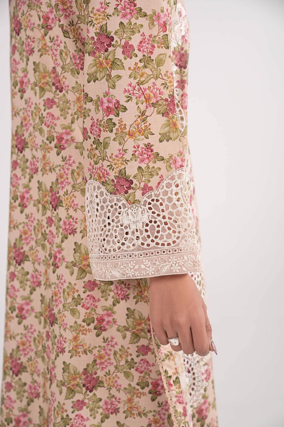 Maria B | RTW | 3 Piece Embroidered Lawn Suit-Brand:Maria B-Type:Luxury Pret-Pink - House of Maryam- Buy in UK, USA
