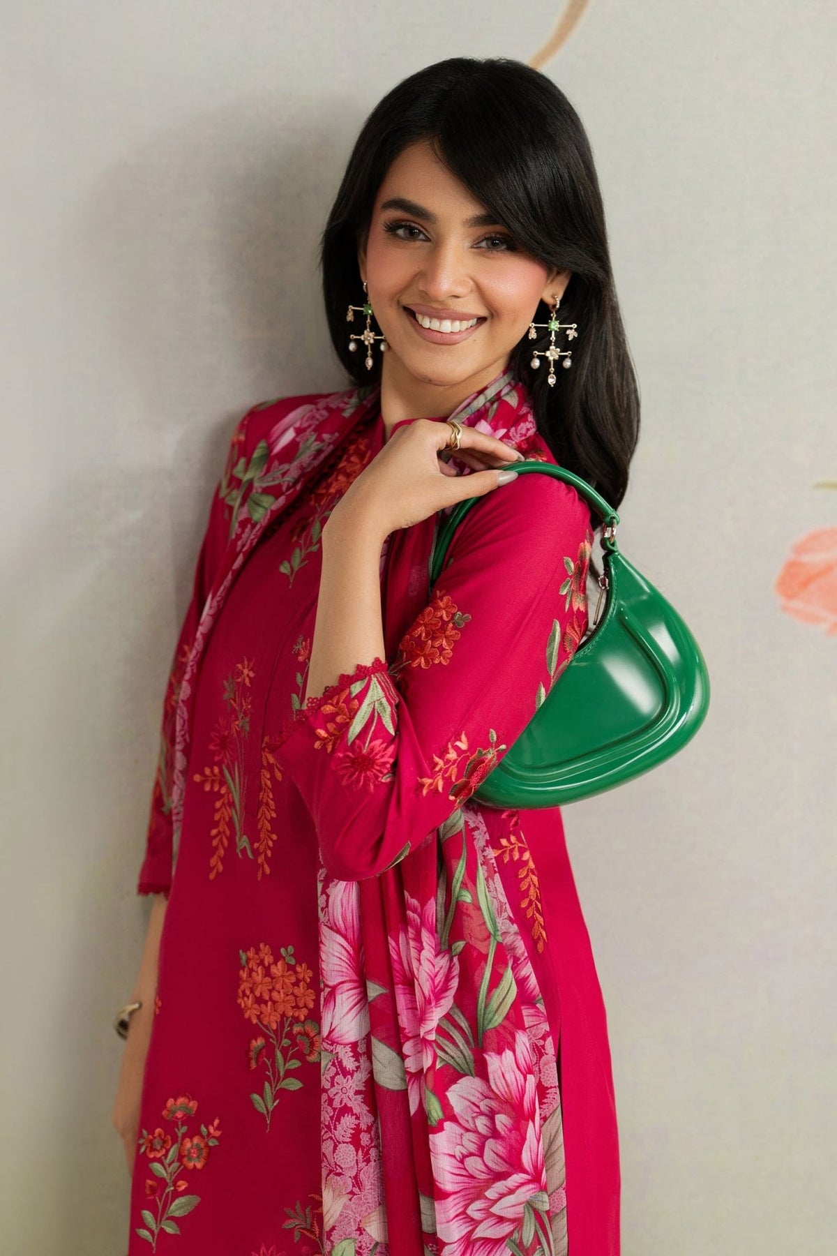 Maria B | RTW | 3 Piece Embroidered Lawn Suit-Brand:Maria B-Type:Luxury Pret-Pink - House of Maryam- Buy in UK, USA