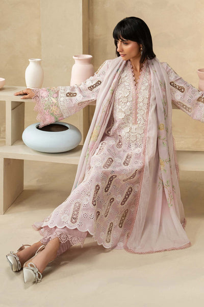 Maria B | RTW | 3 Piece Embroidered Lawn Suit-Brand:Maria B-Type:Luxury Pret-Purple - House of Maryam- Buy in UK, USA