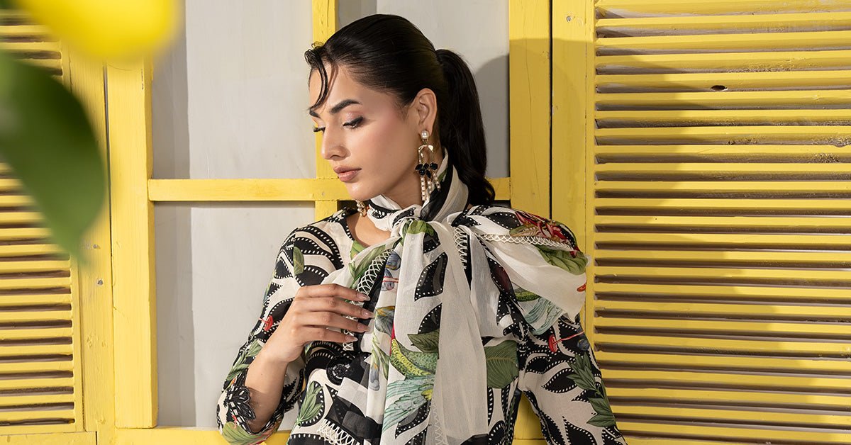 Maria B | RTW | 3 Piece Embroidered Lawn Suit-Brand:Maria B-Type:Luxury Pret-White - House of Maryam- Buy in UK, USA