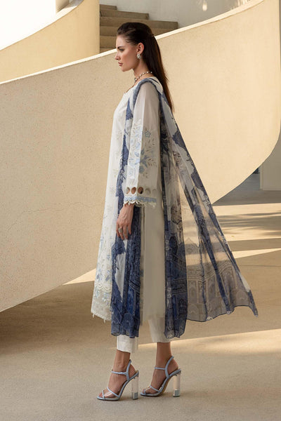 Maria B | RTW | 3 Piece Embroidered Lawn Suit-Brand:Maria B-Type:Luxury Pret-White - House of Maryam- Buy in UK, USA