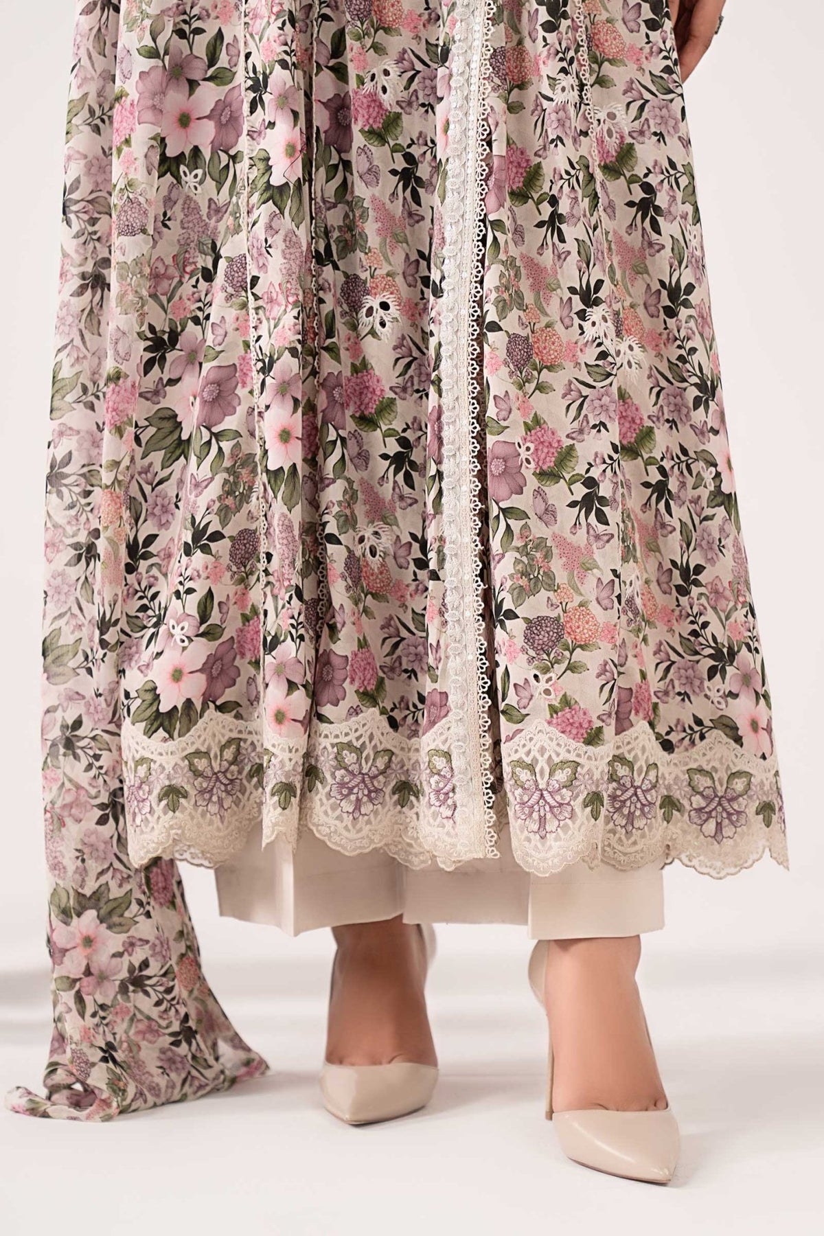 Maria B | RTW | 3 Piece Embroidered Lawn Suit-Brand:Maria B-Type:Luxury Pret-White - House of Maryam- Buy in UK, USA