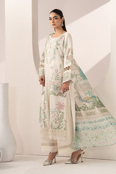 Maria B | RTW | 3 Piece Embroidered Lawn Suit-Brand:Maria B-Type:Luxury Pret-White - House of Maryam- Buy in UK, USA