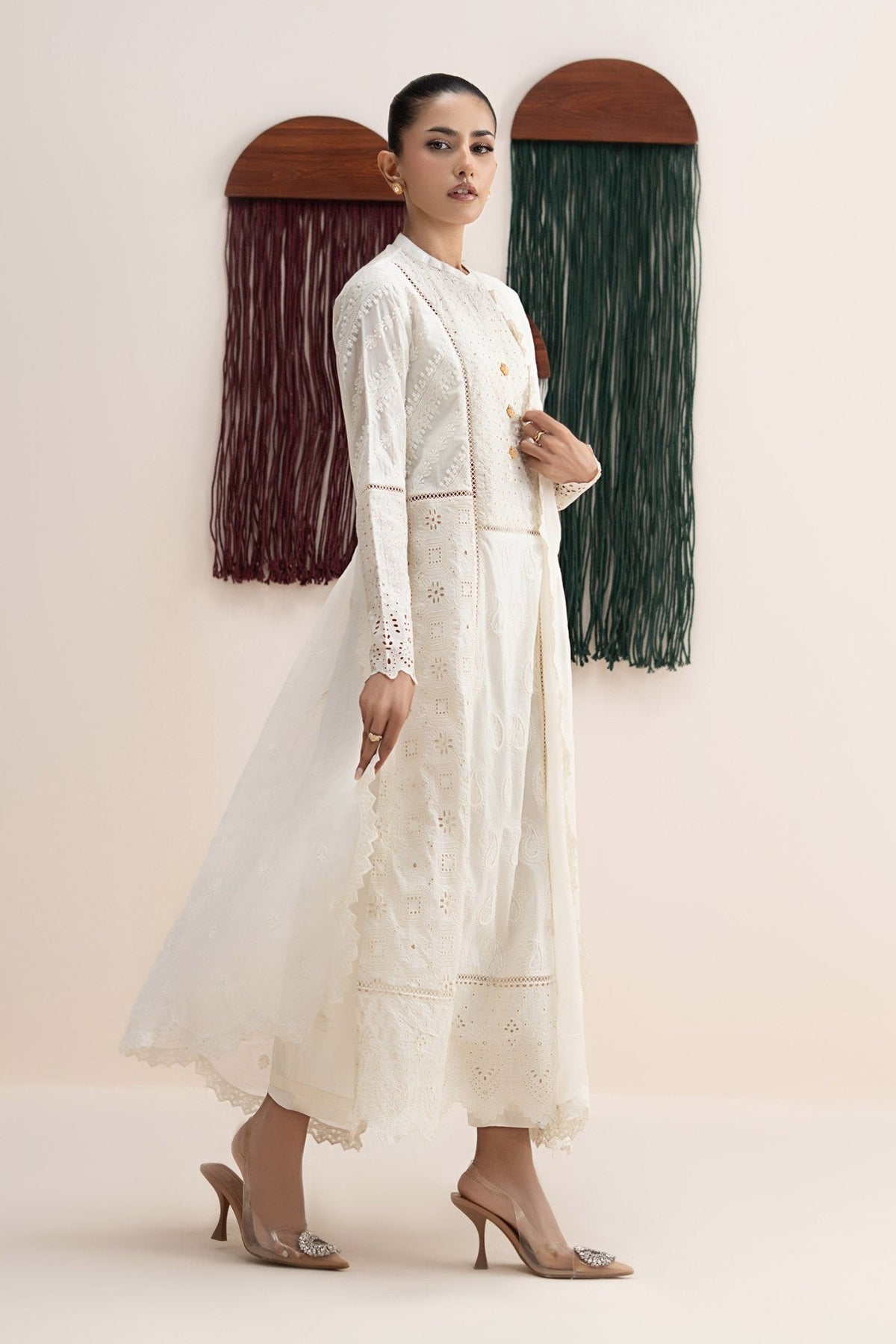Maria B | RTW | 3 Piece Embroidered Lawn Suit-Brand:Maria B-Type:Luxury Pret-White - House of Maryam- Buy in UK, USA