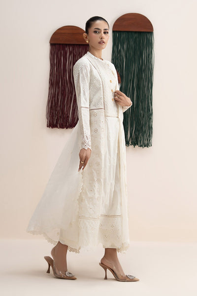 Maria B | RTW | 3 Piece Embroidered Lawn Suit-Brand:Maria B-Type:Luxury Pret-White - House of Maryam- Buy in UK, USA