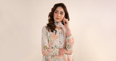 Maria B | RTW | 3 Piece Embroidered Lawn Suit-Brand:Maria B-Type:Luxury Pret-White - House of Maryam- Buy in UK, USA