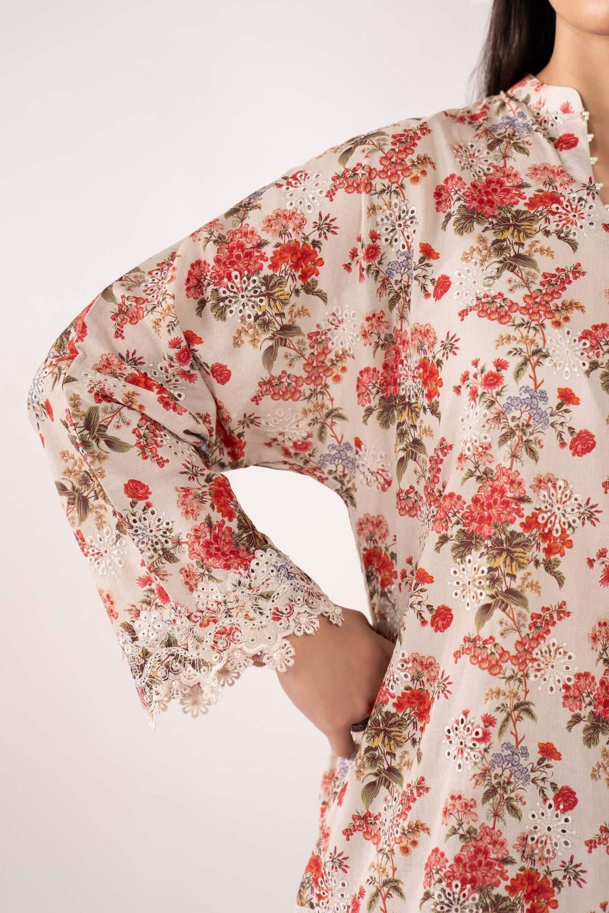 Maria B | RTW | 3 Piece Embroidered Lawn Suit-Brand:Maria B-Type:Luxury Pret-White - House of Maryam- Buy in UK, USA