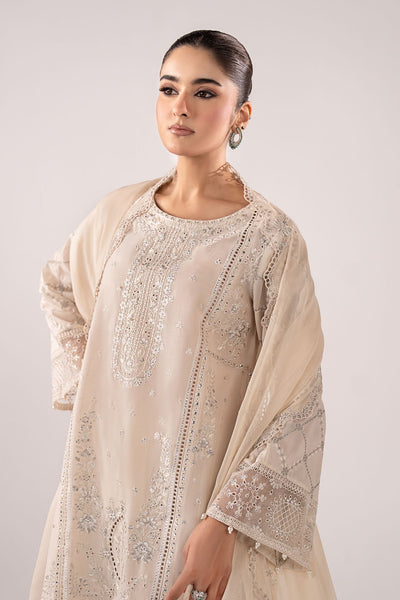 Maria B | RTW | 3 Piece Embroidered Lawn Suit-Brand:Maria B-Type:Luxury Pret-White - House of Maryam- Buy in UK, USA