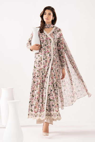 Maria B | RTW | 3 Piece Embroidered Lawn Suit-Brand:Maria B-Type:Luxury Pret-White - House of Maryam- Buy in UK, USA