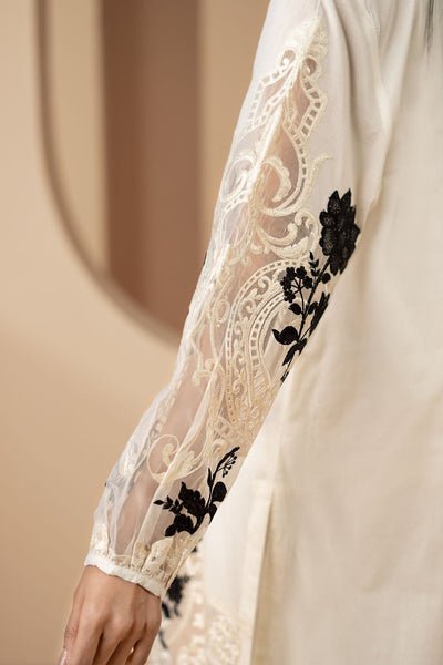 Maria B | RTW | 3 Piece Embroidered Lawn Suit-Brand:Maria B-Type:Luxury Pret-White - House of Maryam- Buy in UK, USA