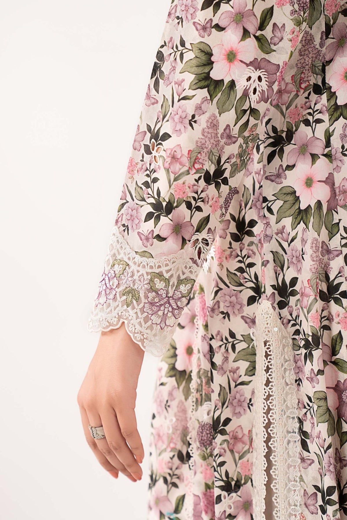 Maria B | RTW | 3 Piece Embroidered Lawn Suit-Brand:Maria B-Type:Luxury Pret-White - House of Maryam- Buy in UK, USA