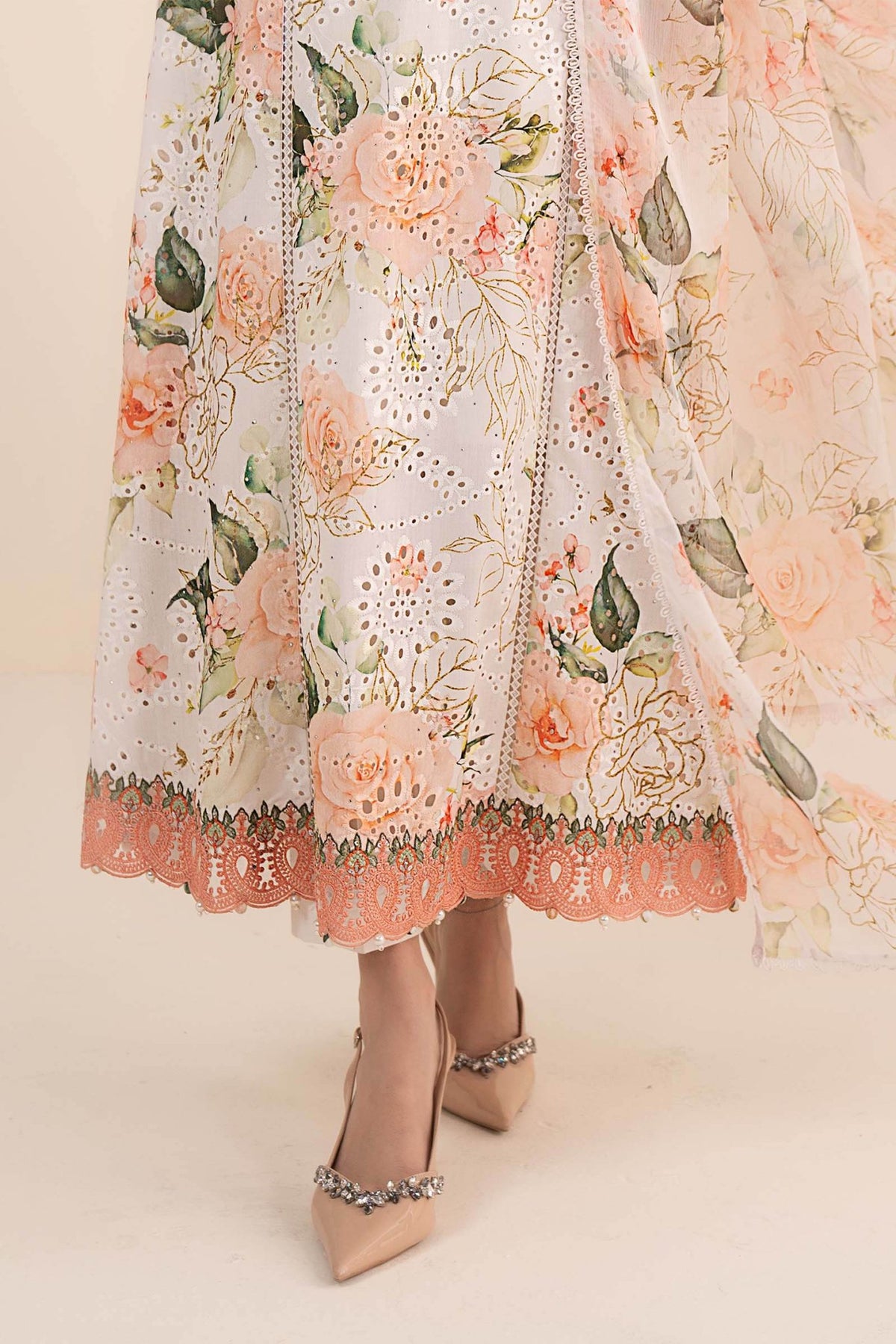 Maria B | RTW | 3 Piece Embroidered Lawn Suit-Brand:Maria B-Type:Luxury Pret-White - House of Maryam- Buy in UK, USA