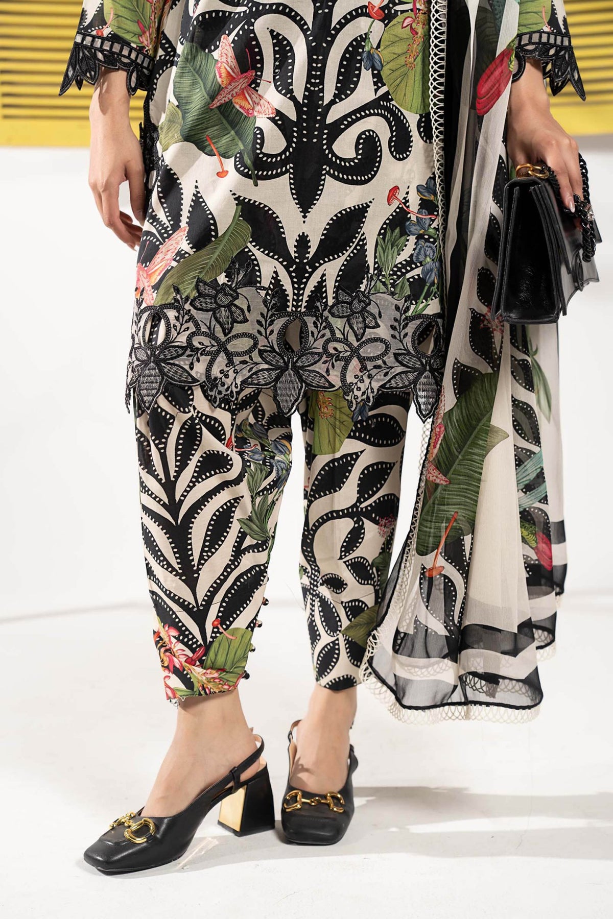Maria B | RTW | 3 Piece Embroidered Lawn Suit-Brand:Maria B-Type:Luxury Pret-White - House of Maryam- Buy in UK, USA