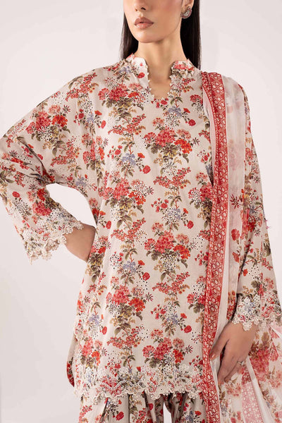Maria B | RTW | 3 Piece Embroidered Lawn Suit-Brand:Maria B-Type:Luxury Pret-White - House of Maryam- Buy in UK, USA
