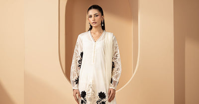 Maria B | RTW | 3 Piece Embroidered Lawn Suit-Brand:Maria B-Type:Luxury Pret-White - House of Maryam- Buy in UK, USA
