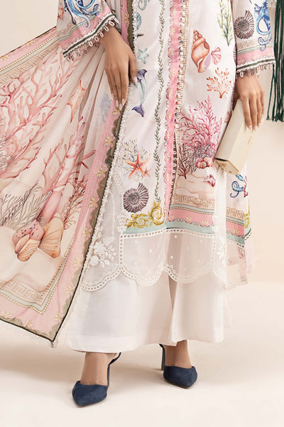 Maria B | RTW | 3 Piece Embroidered Lawn Suit-Brand:Maria B-Type:Luxury Pret-White - House of Maryam- Buy in UK, USA