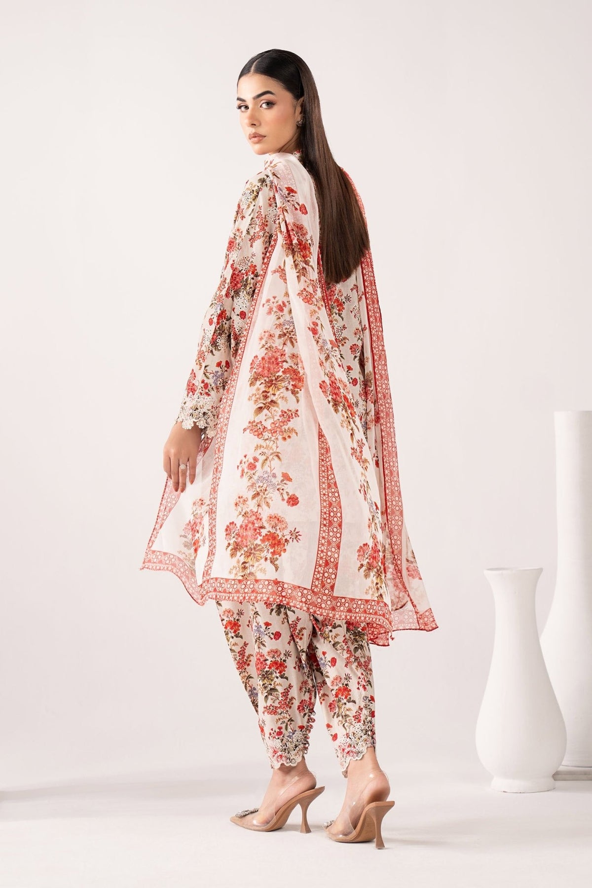 Maria B | RTW | 3 Piece Embroidered Lawn Suit-Brand:Maria B-Type:Luxury Pret-White - House of Maryam- Buy in UK, USA