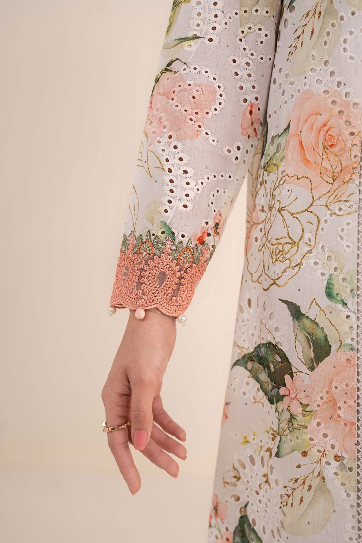 Maria B | RTW | 3 Piece Embroidered Lawn Suit-Brand:Maria B-Type:Luxury Pret-White - House of Maryam- Buy in UK, USA