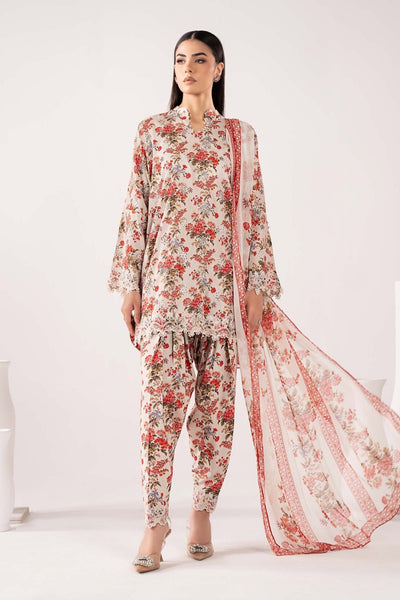 Maria B | RTW | 3 Piece Embroidered Lawn Suit-Brand:Maria B-Type:Luxury Pret-White - House of Maryam- Buy in UK, USA