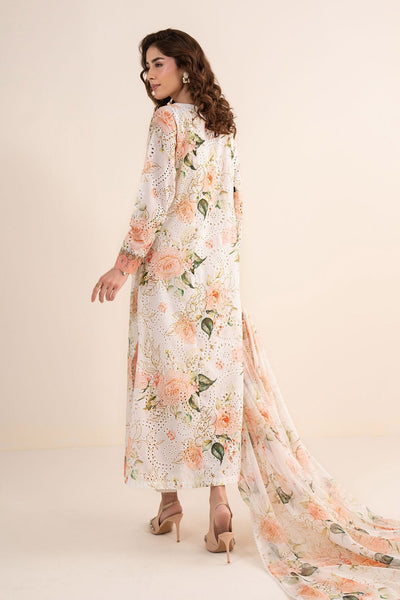 Maria B | RTW | 3 Piece Embroidered Lawn Suit-Brand:Maria B-Type:Luxury Pret-White - House of Maryam- Buy in UK, USA