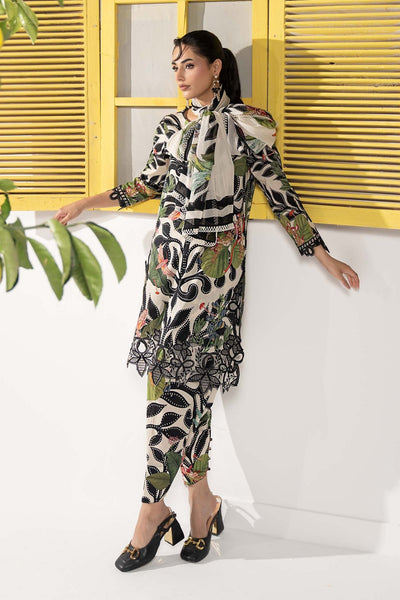 Maria B | RTW | 3 Piece Embroidered Lawn Suit-Brand:Maria B-Type:Luxury Pret-White - House of Maryam- Buy in UK, USA