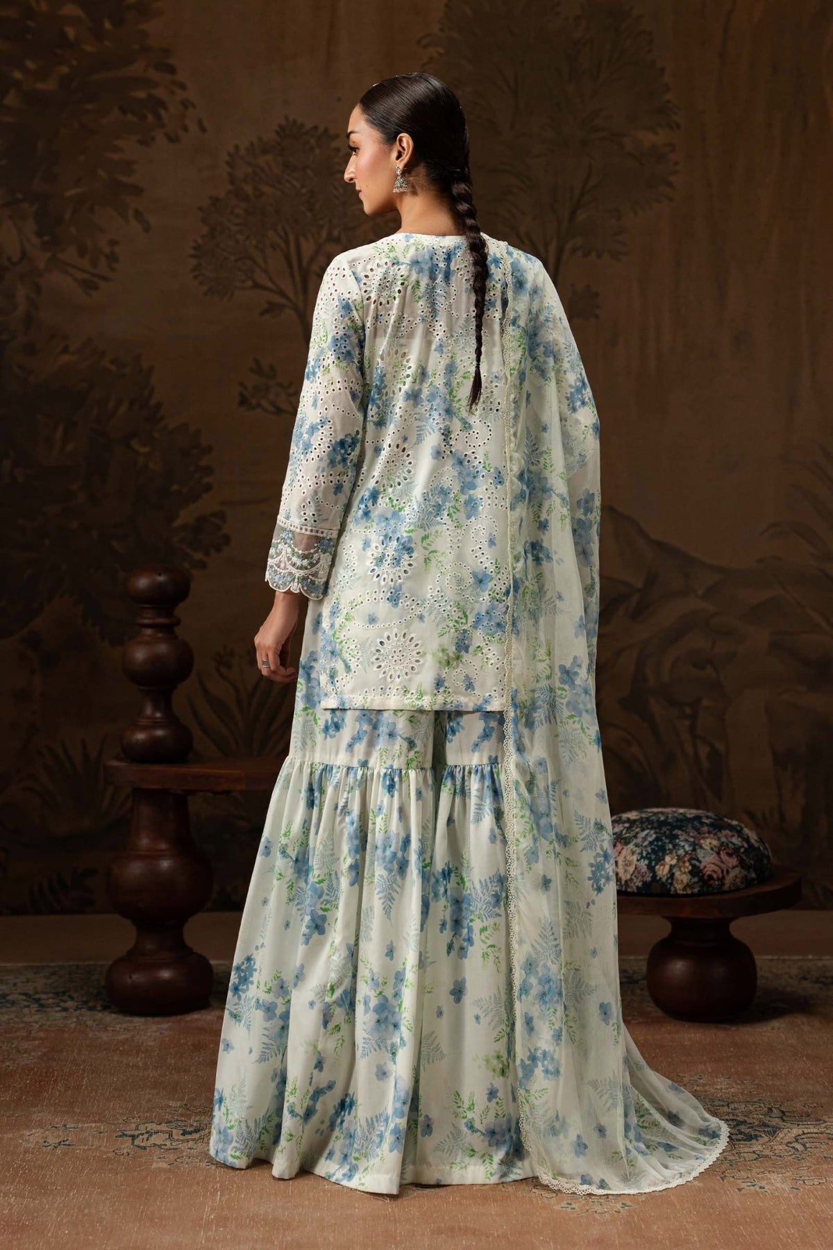 Maria B | RTW | 3 Piece Embroidered Lawn Suit-Brand:Maria B-Type:Luxury Pret-White - House of Maryam- Buy in UK, USA