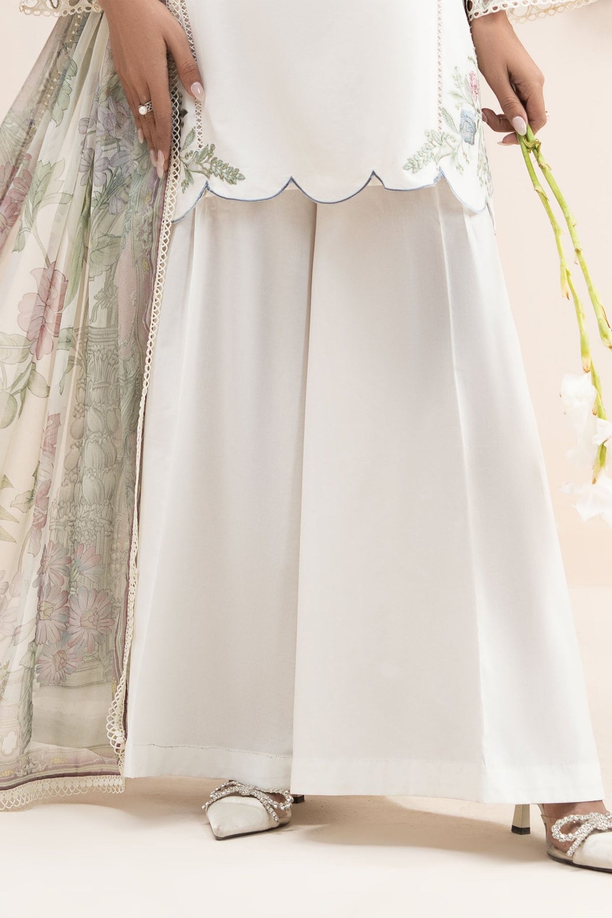 Maria B | RTW | 3 Piece Embroidered Lawn Suit-Brand:Maria B-Type:Luxury Pret-White - House of Maryam- Buy in UK, USA