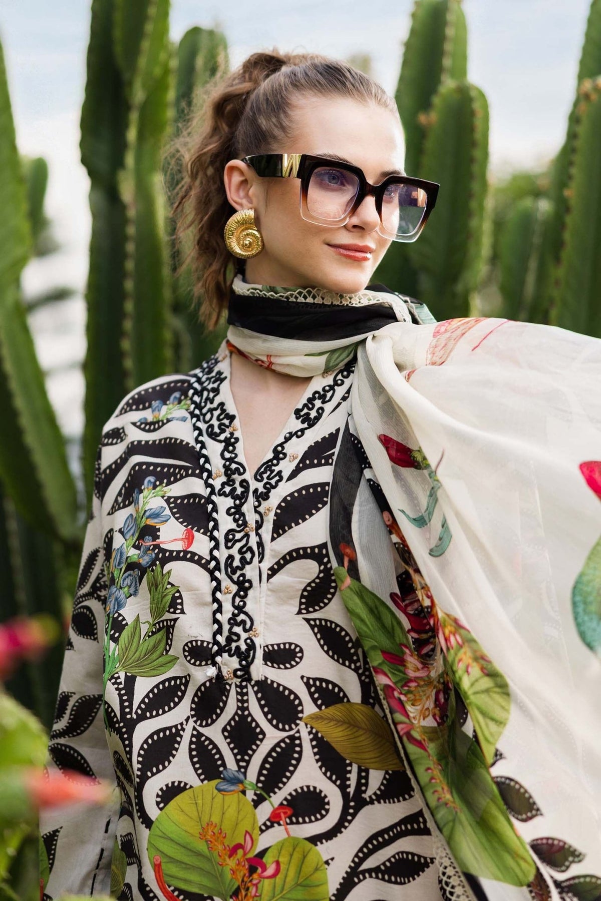 Maria B | RTW | 3 Piece Embroidered Lawn Suit-Brand:Maria B-Type:Luxury Pret-White - House of Maryam- Buy in UK, USA