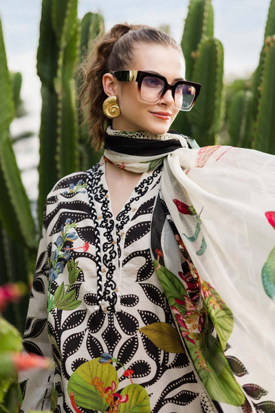 Maria B | RTW | 3 Piece Embroidered Lawn Suit-Brand:Maria B-Type:Luxury Pret-White - House of Maryam- Buy in UK, USA