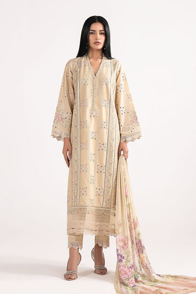 Maria B | RTW | 3 Piece Embroidered Lawn Suit-Brand:Maria B-Type:Luxury Pret-Yellow - House of Maryam- Buy in UK, USA