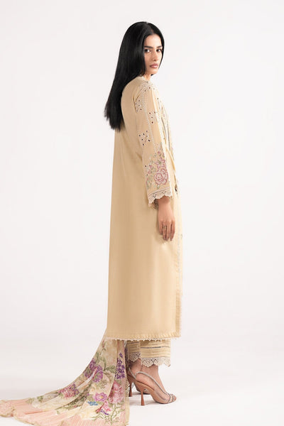 Maria B | RTW | 3 Piece Embroidered Lawn Suit-Brand:Maria B-Type:Luxury Pret-Yellow - House of Maryam- Buy in UK, USA